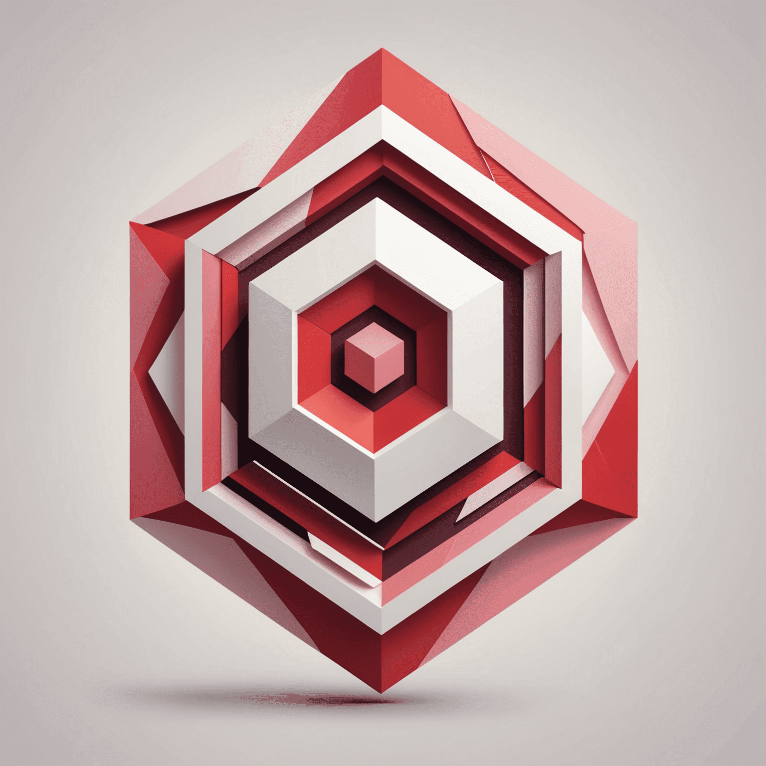qubeiltic logo featuring a modern, abstract design with red and pink elements